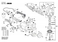 Bosch 3 601 H83 100 GWS 24-180 H Angle Grinder Spare Parts